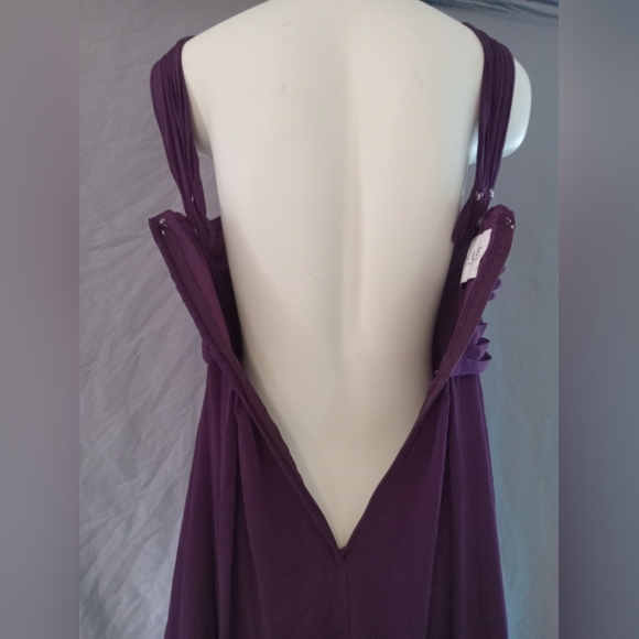 Morilee Madeline Gardner Plum Purple Gown - Picture 6 of 9